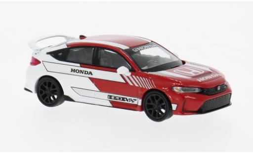 Diecast model cars Honda Civic Type R white/red 2023 1/64 Mini GT