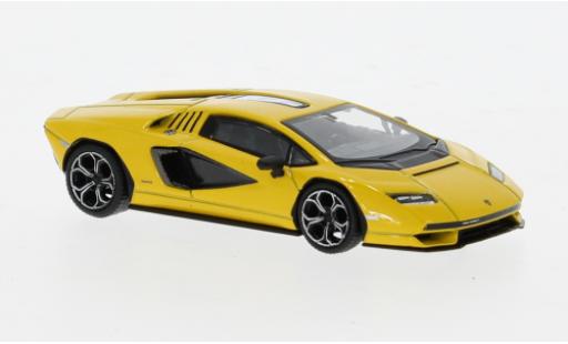 Diecast model cars Lamborghini Countach LPI 800-4 yellow 1/64 Mini GT