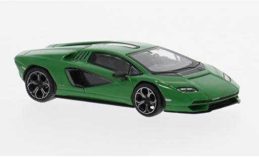 Diecast model cars Lamborghini Countach LPI 800-4 green 1/64 Mini GT