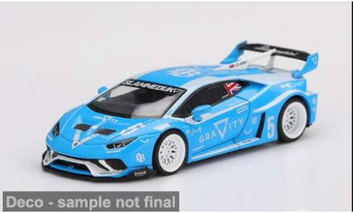 Diecast model cars Lamborghini Huracan LB Silhouette Works - GT Gravity blue 2024 1/64 Mini GT