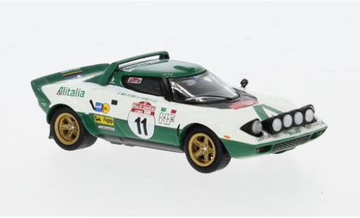 Diecast model cars Lancia Stratos HF Rally WM Rally Sanremo 1975 Alitalia #11 1/64 Mini GT