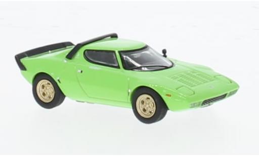 Diecast model cars Lancia Stratos Stradale HF green 1/64 Mini GT