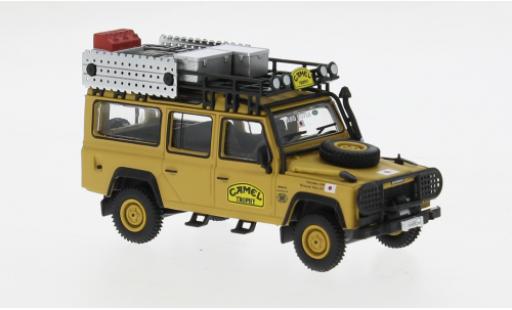 Diecast model cars Land Rover Defender 110 yellow/Dekor 1989 1/64 Mini GT
