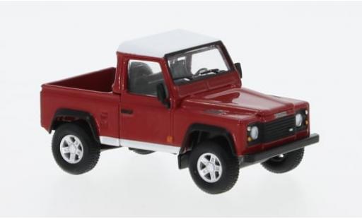 Diecast model cars Land Rover Defender 90 Pick Up red/white 1/64 Mini GT
