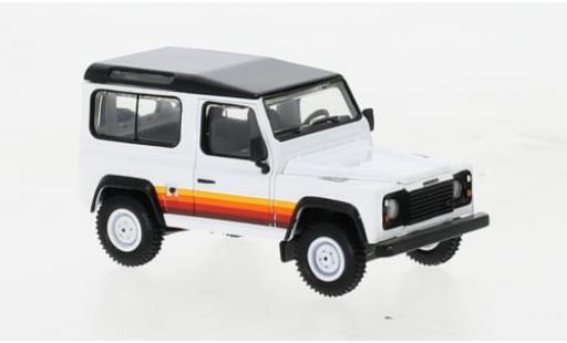 Diecast model cars Land Rover Defender 90 white/Dekor 1/64 Mini GT