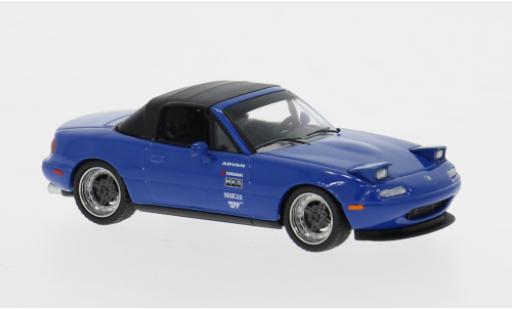Diecast model cars Mazda MX-5 Base -5 blue/black 1990 1/64 Mini GT
