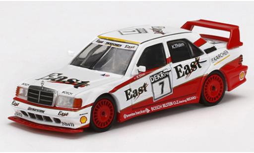 Diecast model cars Mercedes 190 DTM E 2.5-16 Evolution II No.7 East 1991 K.Thiim 1/64 Mini GT
