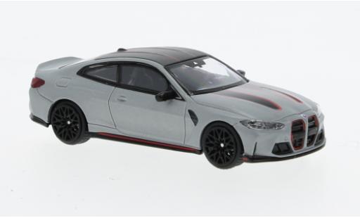 Diecast model cars Bmw M4 CSL (G82) metallise grey 1/64 Mini GT