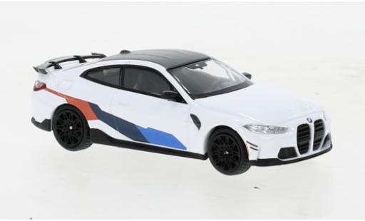 Diecast model cars Bmw M4 coupe (G82) M-Performance white/Dekor 1/64 Mini GT