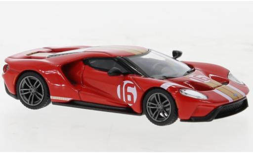 Diecast model cars Ford GT Heritage Edition red/dor&Atilde;&copy; 1/64 Mini GT