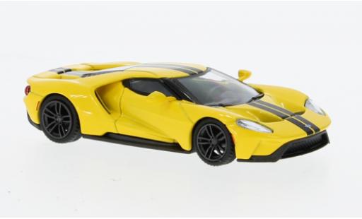 Diecast model cars Ford GT Berlinetta yellow 1/64 Mini GT