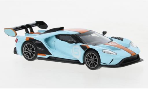 Diecast model cars Ford GT MK II blue /orange 1/64 Mini GT