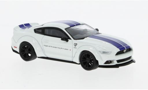 Diecast model cars Ford Mustang GT LB-Works white 1/64 Mini GT
