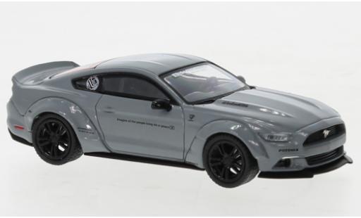 Diecast model cars Ford Mustang GT LB-Works grey 1/64 Mini GT