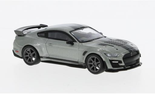 Diecast model cars Ford Mustang Shelby GT500 Ford Mustang SE Widebody metallise grey 1/64 Mini GT