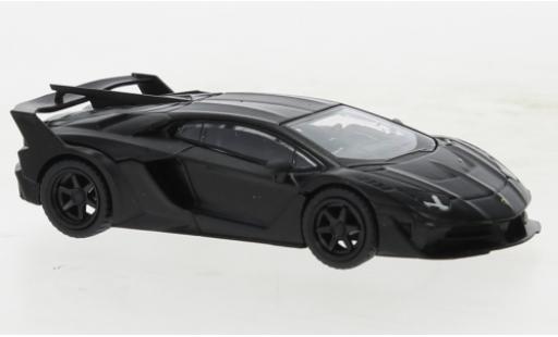 Diecast model cars Lamborghini Aventador GT EVO LB-Silhouette Works matte noir 1/64 Mini GT