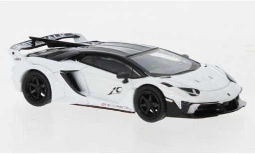 Diecast model cars Lamborghini Aventador GT EVO LB-Silhouette Works LB- white 1/64 Mini GT