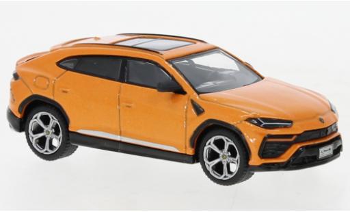 Diecast model cars Lamborghini Urus Base metallise orange 1/64 Mini GT