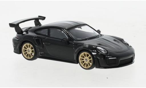 Diecast model cars Porsche 911 GT2 RS black RHD 1/64 Mini GT