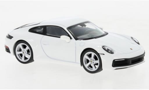 Diecast model cars Porsche 911 S Carrera white 1/64 Mini GT