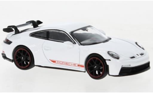 Diecast model cars Porsche 911 GT3 white 1/64 Mini GT