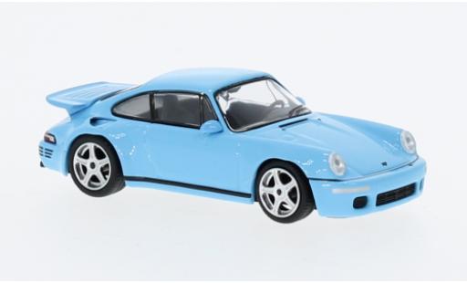 Diecast model cars Porsche Ruf CTR Porsche RUF Anniversaire blue 1/64 Mini GT