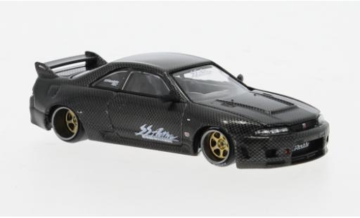 Diecast model cars Nissan Skyline R33 GT-R () carbon 1/64 Mini GT