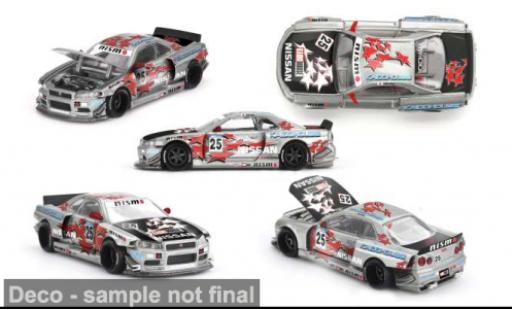 Diecast model cars Nissan Skyline R34 GT-R () 1999 Kaido Star Racing 1/64 Mini GT