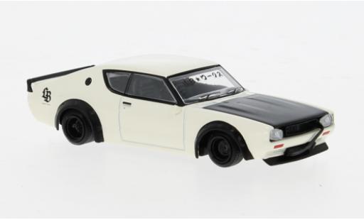 Diecast model cars Nissan Skyline 2000 Kenmeri Liberty Walk white 1/64 Mini GT