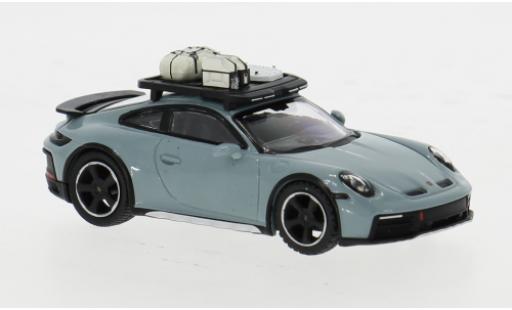 Diecast model cars Porsche 911 Dakar green 2024 1/64 Mini GT