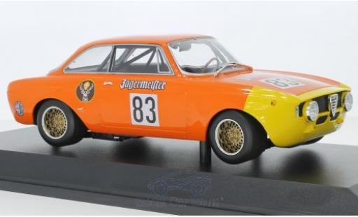 Diecast model cars Alfa Romeo Giulia gt junior 1300 A No.83 J&Atilde;&curren;germeister DRM 1972 R.Maschke 1/18 Minichamps