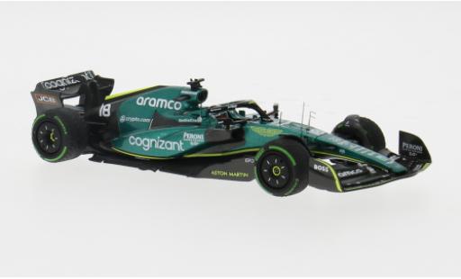 Diecast model cars Aston Martin AMR22 f1 2 No.18 Aramco Cognizant Team Cognizant formula 1 GP Singapur 2022 1/43 Minichamps