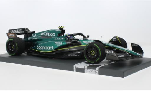 Diecast model cars Aston Martin AMR23 f1 3 No.14 Aramco Cognizant Team Cognizant formula 1 GP Monaco 2023 1/18 Minichamps
