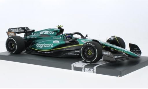 Diecast model cars Aston Martin AMR23 f1 3 No.14 Aramco Cognizant Team Cognizant formula 1 GP Saudi Arabien 2023 1/18 Minichamps