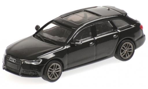 Diecast model cars Audi A6 avant metallic black 2018 1/87 Minichamps