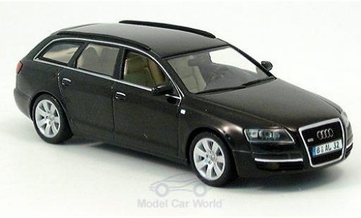 Diecast model cars Audi A6 avant black 2004 without Vitrine 1/43 Minichamps