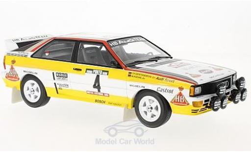 Diecast model cars Audi Quattro a2 No.4 HB Rally WM Rally Portugal 1984 W.R&Atilde;&para;hrl/C.Geistd&Atilde;&para;rfer 1/18 Minichamps