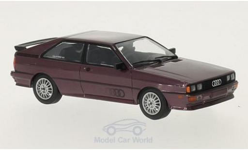 Diecast model cars Audi Quattro coupe metallic purple 1980 1/43 Minichamps