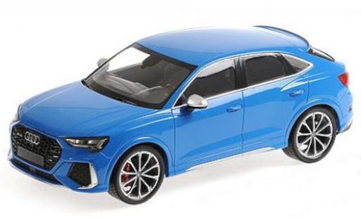 Diecast model cars Audi RS Q3 sportback (F3) blue 2019 1/18 Minichamps