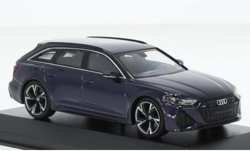 Diecast model cars Audi RS6 avant metallise purple 2019 1/43 Minichamps