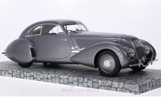 Diecast model cars Bentley Embiricos coupe metallic grey RHD 1938 First Class Collection 1/18 Minichamps