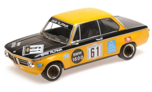 Diecast model cars Bmw 1600 course -2 No.61 -Alpina 6h N&Atilde;&frac14;rburgring 1970 R.Herzog/N.Lauda 1/18 Minichamps