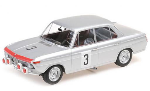Diecast model cars Bmw 1800 TiSA No.3 24h Spa 1965 D.Glemser/J.Ickx 1/18 Minichamps