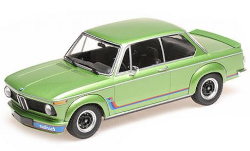 Diecast model cars Bmw 2002 Turbo metallic green 1972 1/18 Minichamps
