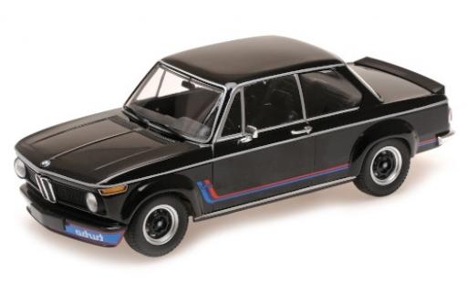 Diecast model cars Bmw 2002 Turbo black/Dekor 1973 1/18 Minichamps