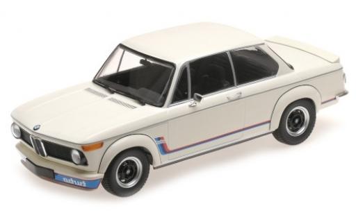 Diecast model cars Bmw 2002 Turbo white/Dekor 1973 1/18 Minichamps