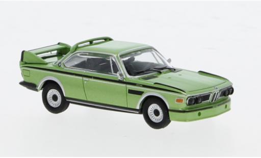 Diecast model cars Bmw 3.0 CSL metallise green 1973 1/87 Minichamps