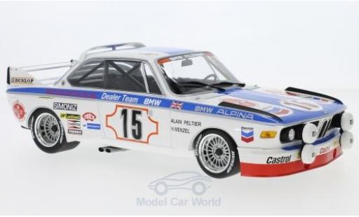 Diecast model cars Bmw 3.0 CSL No.15 Alpina 24h Spa 1973 A.Peltier/H.Menzel 1/18 Minichamps