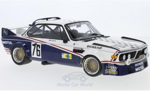 Diecast model cars Bmw 3.0 CSL No.76 Garage Du Bac 24h Le Mans 1977 Depnic/J.Coulon 1/18 Minichamps