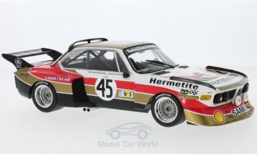 Diecast model cars Bmw 3.5 course CSL No.45 Hermetite Productions Ltd. 24h Le Mans 1976 J.Fitzpatrick/T.Walkinshaw 1/18 Minichamps